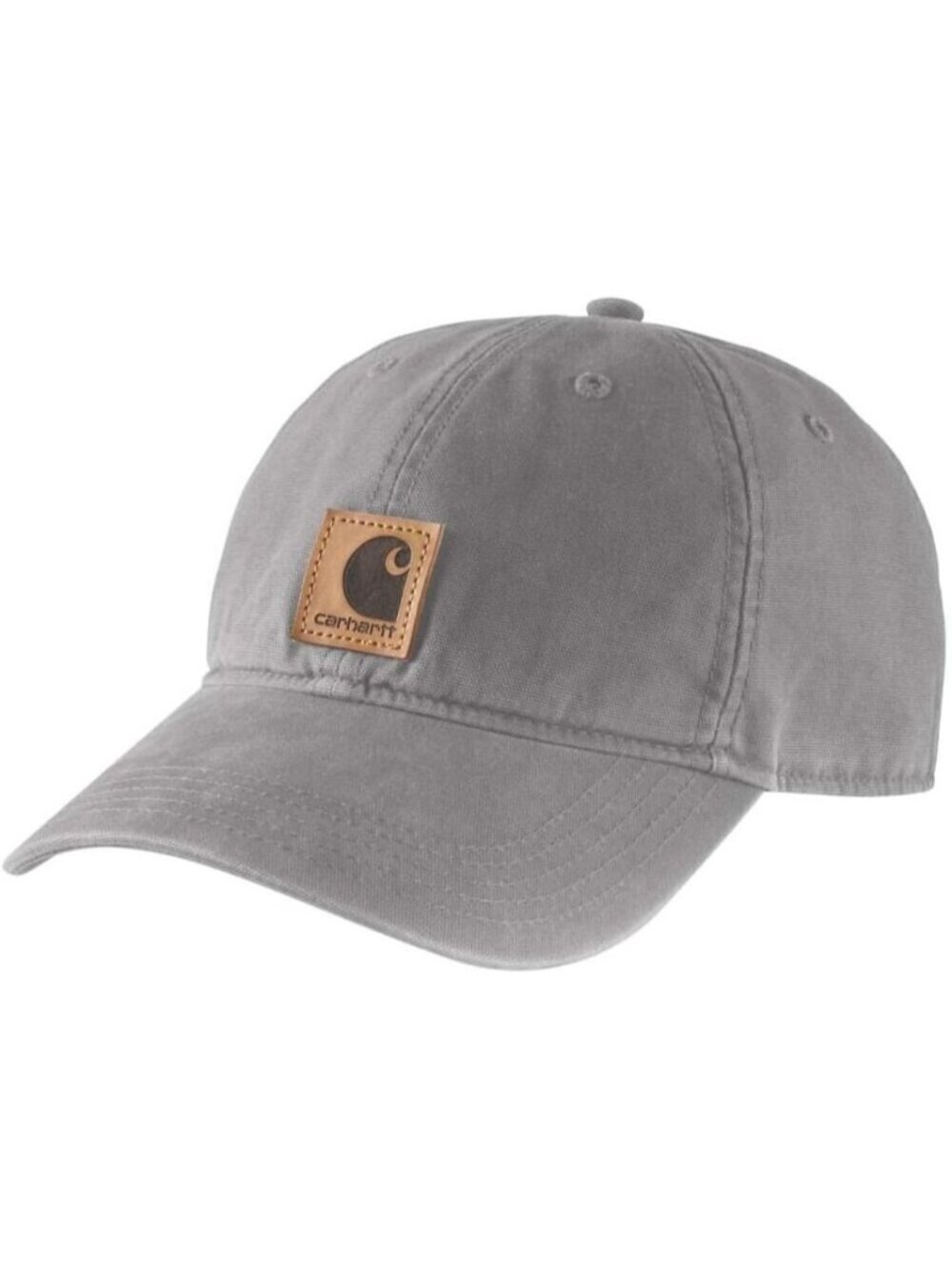 Carhartt Men's Asphalt Canvas Adjustable Straight Cotton Hook-and-loop Cap